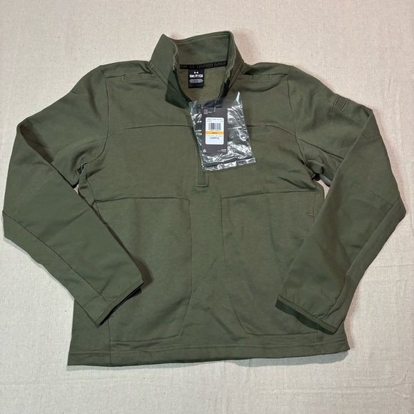 NWT Women’s Under Armour UA Rival Fleece Tactical Job 1/4 Zip Sweatshirt Sz Sm - Picture 1 of 5